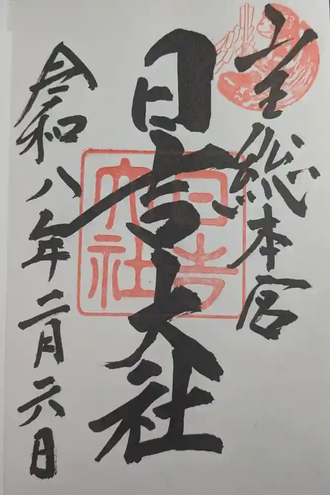 日吉大社の御朱印