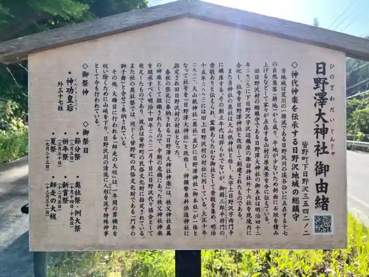 日野沢大神社(埼玉県)