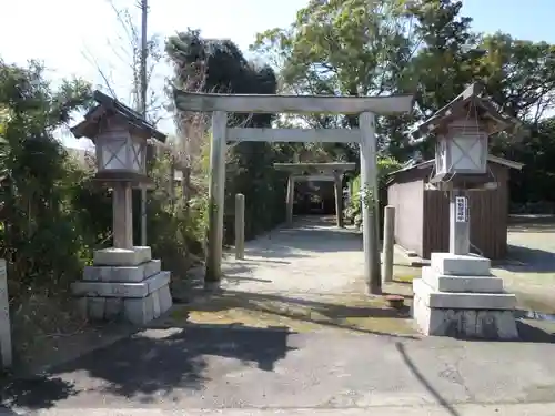 竹佐々夫江神社の鳥居