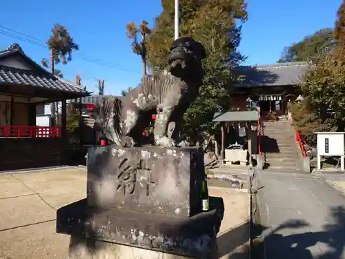 上中居諏訪神社の狛犬