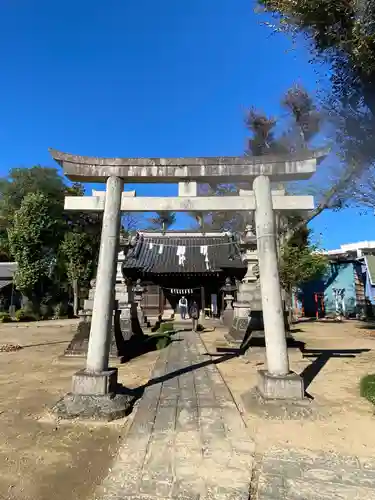 佐間天神社の鳥居