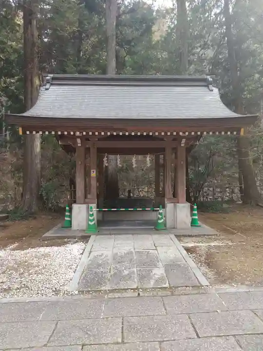 武蔵二宮 金鑚神社の手水舎