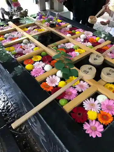 帯廣神社の手水