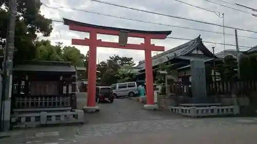 五社神社　諏訪神社の鳥居