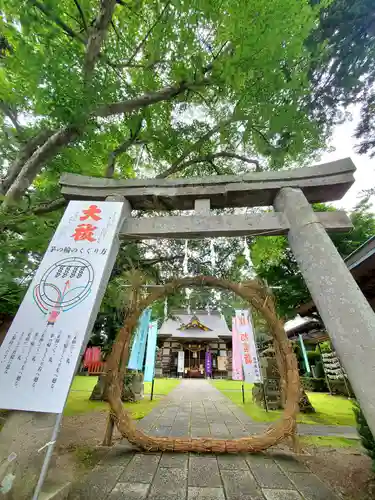 鏡石鹿嶋神社の鳥居