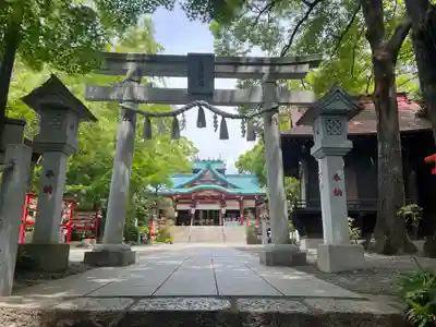 多摩川浅間神社の鳥居