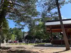 上川神社の庭園