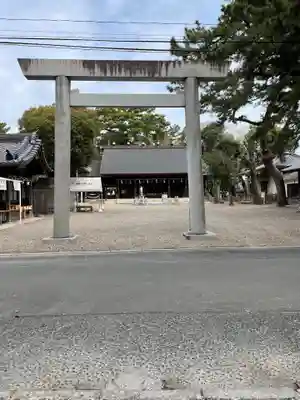 安久美神戸神明社の鳥居