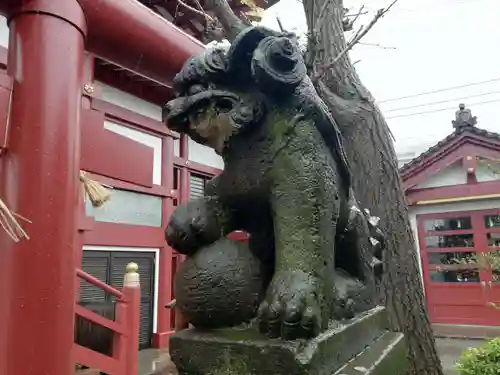 羽田神社の狛犬