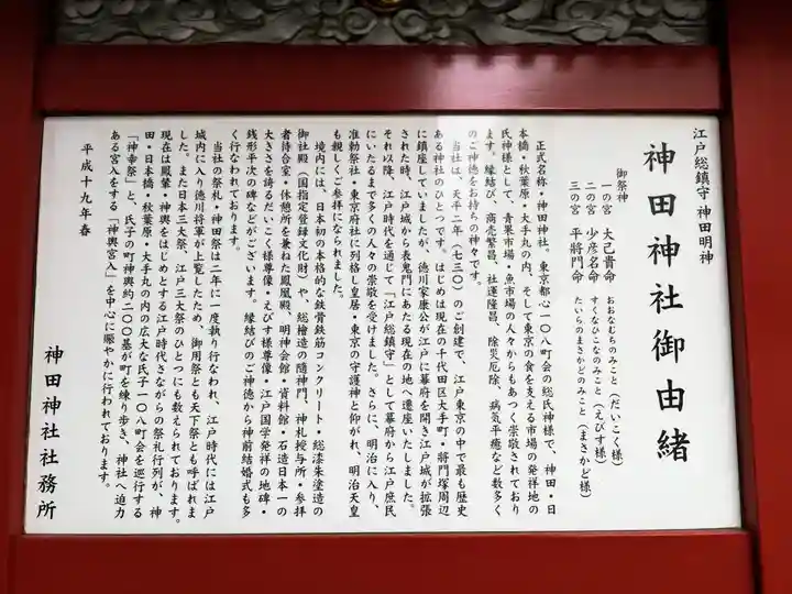 神田神社(神田明神)の歴史