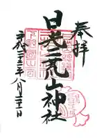 日光二荒山神社の御朱印