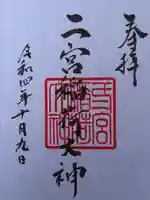二宮稲荷神社の御朱印