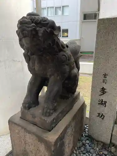 築土神社の狛犬