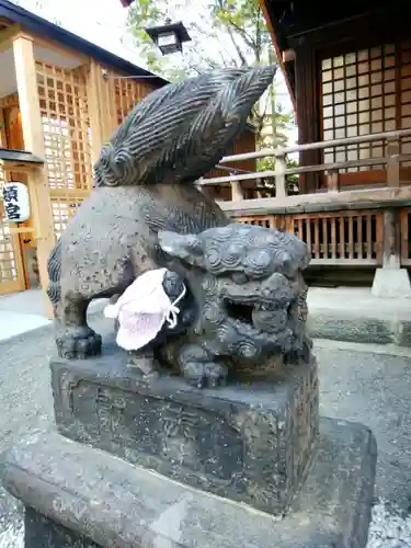 北海道神宮頓宮の狛犬