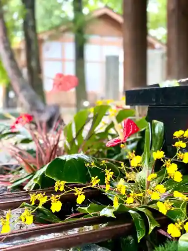 滋賀県護国神社の手水舎