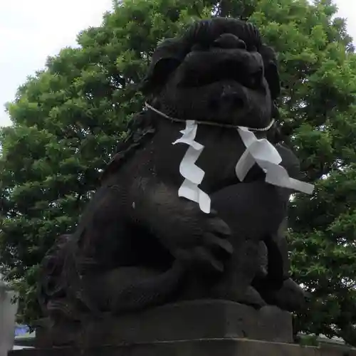 嶺白山神社の狛犬