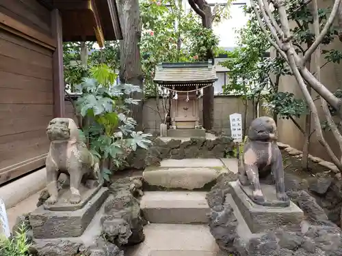 月見岡八幡神社の狛犬