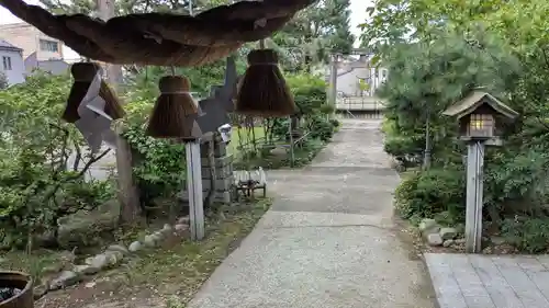 大木白山社の庭園