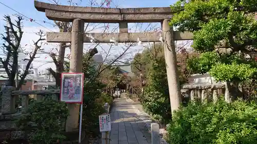 鳩森八幡神社の鳥居