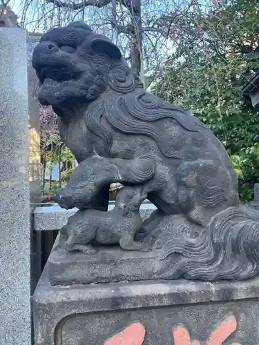 牛天神北野神社の狛犬