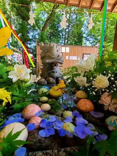 滑川神社 - 仕事と子どもの守り神の手水