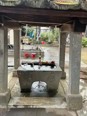 平出雷電神社の手水舎