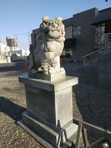 信濃神社の狛犬