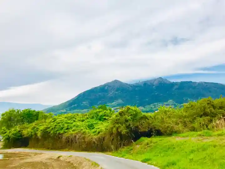 蚕影神社の景色