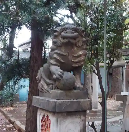 上目黒氷川神社の狛犬