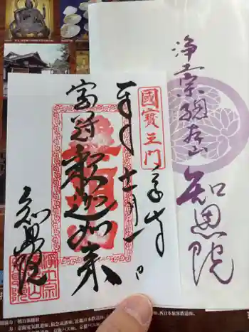 知恩院の御朱印 2025年11月