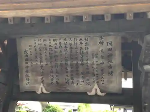 岡田神社の歴史