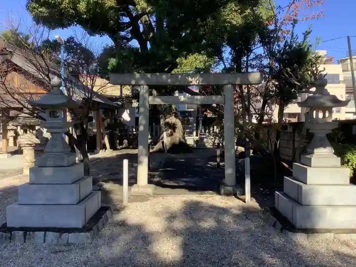 神明社(伝馬神明社)の鳥居