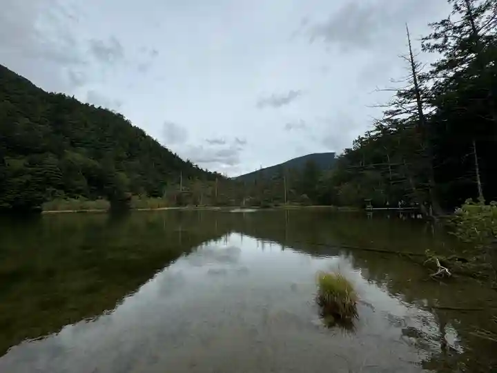 穂高神社奥宮の自然