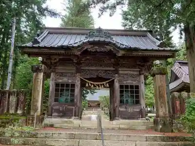 有明山神社の山門