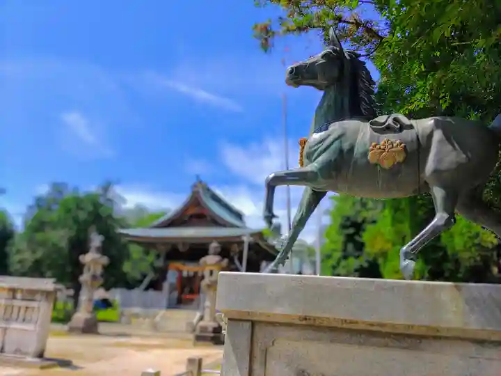 若栗神社八幡宮(島村)の狛犬
