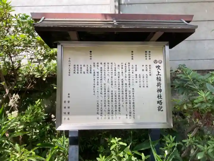 吹上稲荷神社の歴史