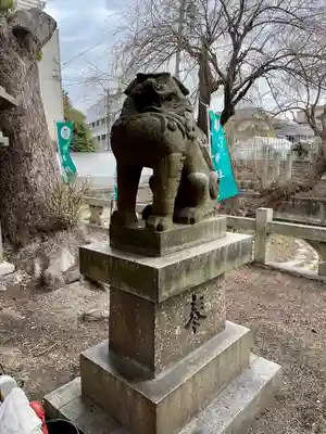 浅澤社（住吉大社境外末社）の狛犬
