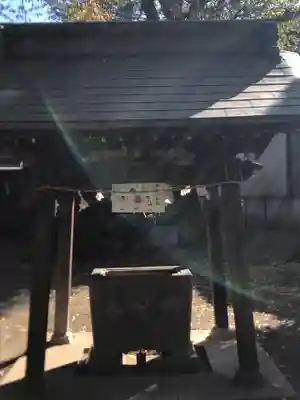 下石原八幡神社の手水舎