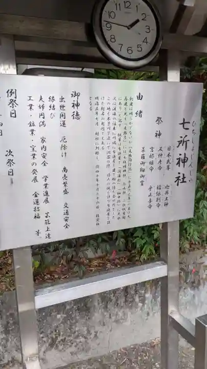 七所神社(伏屋七所神社)の歴史