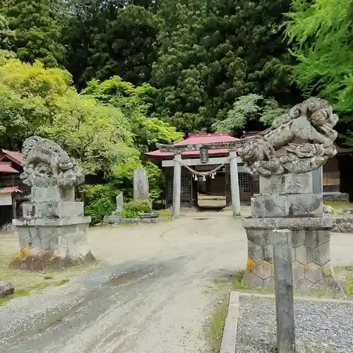 古殿八幡神社の狛犬