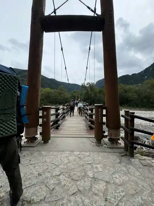 穂高神社奥宮の周辺