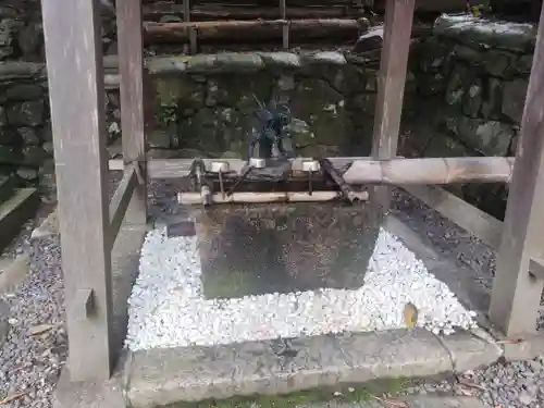 葛川息障明王院の手水舎