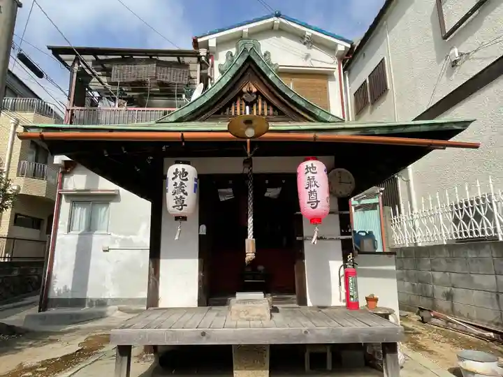 平野の一本松と地蔵堂(十王堂跡)の地蔵