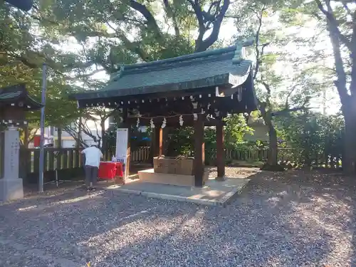 溝旗神社（肇國神社）の手水舎