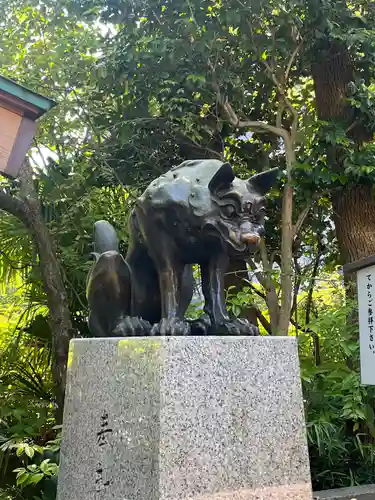 稲毛神社の狛犬