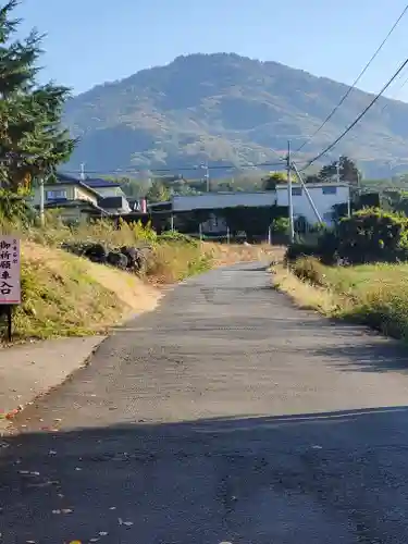 加波山神社真壁拝殿の景色