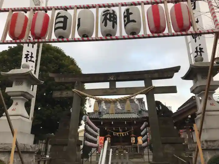 嶺白山神社の鳥居