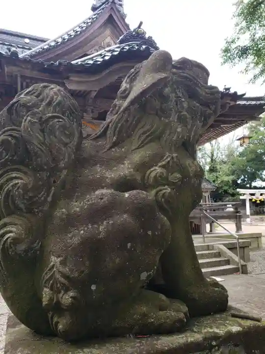 額神社の狛犬