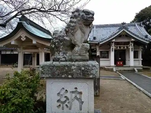 津島社（大草津島神社）の狛犬