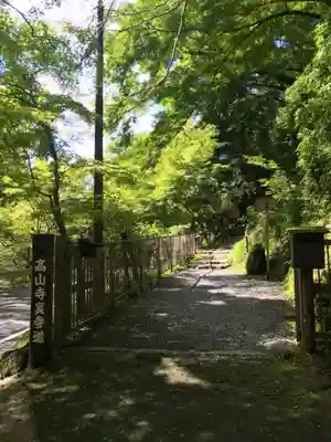 高山寺の周辺